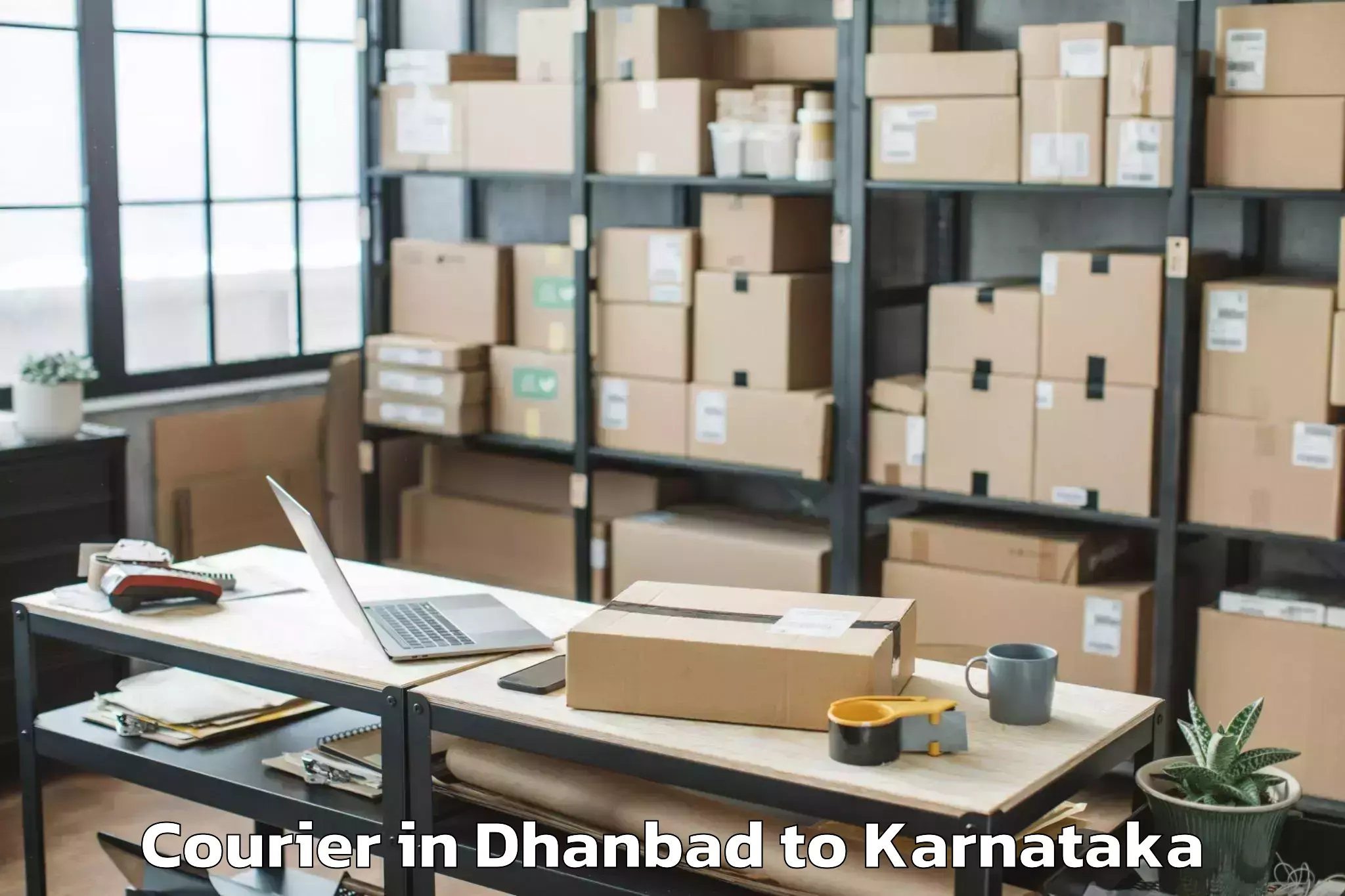 Trusted Dhanbad to Munavalli Courier